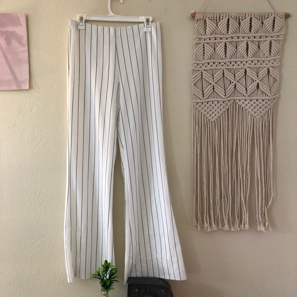 striped wide leg pants!
